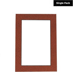 Poster Palooza 8x10 Mat Bevel Cut for 6x8 Photos - Acid Free Football Texture Precut Matboard - For Pictures, Photos, Framing - 4-ply Thickness