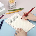 Gel Pens 6Pcs, 0.7mm Smooth Writing Black Ink Pens for Journaling, Cute Aesthetic Office Desk Accessories, School Supplies, Gift for Students & Artists (6Pcs Vintage-Black Ink)