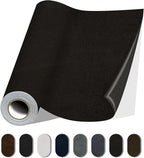 Fabric Repair Patches, 17X158 Inch Self-Adhesive Suede Patches Tape Durable, DIY Large Fabric Repair for Sofa, Couches, Furniture, Chair, Clothing （17X158 Inch, Coffee）