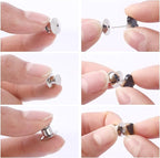 DECYOOL 200PCS Metal Locking Pin Backs, Pin Keepers Clasp Pin Backs Locking Buckles for Brooch DIY Crafts Badges Enamel Lapel Needles Pin Lock