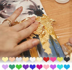 PATIKIL Gold Leaf Sheets for Art 3.7" x 3.4", 100 Pcs Gold Foil Sheet Metallic Leaf Papers for DIY Crafts Resin Furniture Nails Paintings Home Decoration, Blue