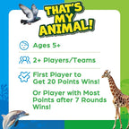 BenBen Guess Animal Card Games for Kids Family, 100 Cards, Educational Board Games for Travel, Classroom, Camping, Party, Car, Airplane, Road Trip Activities for Boys, Girls Ages 5+
