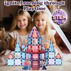 Frozen Magnetic Tiles 3 Year Old Girl Gifts 5 Year Old 4 Year Old Girl Birthday Gifts Princess Toys Magnet Tiles Building Blocks Castle Age 3 4 5 6 7 8