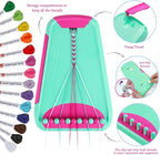 Rdfmy Friendship Bracelet Making Kit for Girls, Arts and Crafts Bracelets String Maker Kit for Kids Ages 8-12 Christmas Birthday Gifts Green