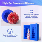 LET'S RESIN Silicone Mold Making Kit 30A,160oz/10Lbs Durable Mold Making Silicone Rubber, Fast Cure Platinum Cured Silicone, Self-Degassing Molding Silicone, Ideal for DIY Resin Molds & Silicone Molds