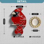 Magnetic Needle Minder Magnet Embroidery Accessories and Supplies Embroidery Needle Holder Cross Stitch Holder Needlework Supplies (Cardinal) (Brid)