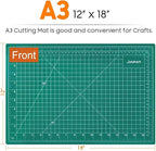 2 Pack Self Healing Sewing Mat, JIARON 12'' x 18'' Cutting Mats for Crafts, Double Sided 5 Layers Craft Cutting Mat for Sewing, Crafts, Scrapbooking Mat.