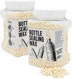 Blended Waxes, Inc. Bottle Sealing Wax, Pastille Wax Seal Beads For Wine, Beer, and Liquor Bottle Sealing, Seals Between 25-30 Bottles, 1 lb, Ivory Pearl
