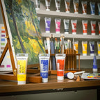 MEEDEN Acrylic Paint Vandyke Brown: 100ml/3.38oz Heavy Body Acrylic Paint Tube Bundled with Additional Titanium White Color for Art Craft Painting