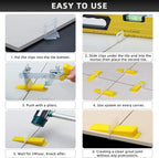 1/16” Tile Leveling System Spacers 2000 PCS Tile Leveling Clips Kit Prevent Tile lippage Leveler Spacers for DIY Professional Ceramic Tile and Stone Installation (1/16 IN, 2000)