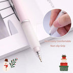 Ball Point Pen Black Ink Ballpoint Pens with Super Soft Grip Medium Point 1.0mm Office Pens (6 pack)