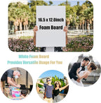 30 Pack White Foam Board 12" x 16.5", 3/16" Foam Core Baking Board for Projects, A3 Polystyrene Mat Board Poster Foam Board Sheets for Art Crafts, Presentation, Wedding, School Projects