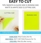 guangyintong HTV Heat Transfer Vinyl Bundle, 52 Pack 12" x 10" Iron on Vinyl for T-Shirt, 33 Assorted Colors Clossy Reflective and Fluorescent HTV Vinyl for All Cutting Machine Easy to Cut & Weed