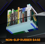 Nargos Video Game Storage Holder for for PS5/ PS4/ PS3/ PS2/ Xbox One/Xbox 360 and Xbox Series X/S/Wii/Switch/Switch 2 Game Cases, DVD and Blu-Ray Organizer for Desk (2, White)