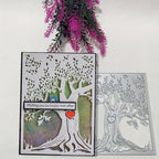 Lapoo Metal Cutting Die for Scrapbooking, 3D Backgrounds Frame New Cutting Dies DIY Album Card Making Decor Paper Craft Metal Die Cuts Party Wedding Decorations (Tree of Life 5.5 x 3.9 in)