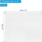 PATIKIL 8x12 Canvas Boards for Painting, 6 Pack 100% Cotton Square Triple Primed Stretched Blank Art Canvas Panel Bulk Thin for Acrylic, Oil, Tempera Paints, White