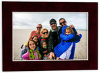 Pack of TEN 11x14 Mats Bevel Cut for 8.5x11 Photos - Acid Free Dark Red Suede Precut Matboards For Pictures, Photos, Framing - 4-ply Thickness