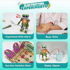 Smartivity Electro Play Lab for Kids Ages 8, 9, 10, 11, 12, 13, 14 Years Old I Electricity Kit with 9 Circuits Experiements & DIY Robot | STEM Science Project Kit | Birthday Gift for Boys & Girls