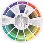 Pocket Color Wheel Chart, Double Sided Color Wheels for The Artists, 5.5 inch Color Analysis Draping Kit Showing Color Mixing Effects, Lightweight Paper Wheel for Artists (Small)