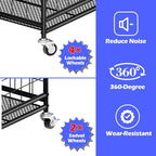 Ball Storage - 22.83" Basketball Cart With Wheels Garage Volleyball Storage Sport Equipment Holder Organizer For Indoor Outdoor,Metal Storage Rack For Playgroup,Gym And School
