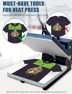 Vowlove Tshirt Ruler Guide for Vinyl Alignment: T Shirt Ruler to Center Design, Tee Measurement Tools, Heat Press Accessories for Sublimation, HTV Heat Transfer Vinyl Press, Screen Printing