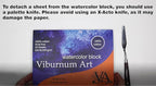 Viburnum Art Cotton Watercolor Paper Pad 160lb/350gsm Cold Press Watercolor Block Watercolor Paper Artist Paper for Adults and Students 20 Sheets 10 x 7 Inches