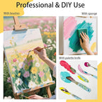 SNOWSUN Yellow Acrylic Paints, Large Bulk Heavy Body Acrylic Paint (42.4 oz, 1L) - Non Toxic Gloss Thick Art Paint for Multi-Surface, Ideal for Canvas Wood Ceramic Fabric and Leather, Stone Craft, for Artists & Beginners