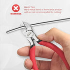 5 inch Wire Cutters, 5 Pack Diagonal Cutters, Side Cutters, Wire Cutter Set, Wire Snips, Small Diagonal Cutters with Spring Loaded, Diagonal Cutting Pliers for Crafts, Jewelry Making