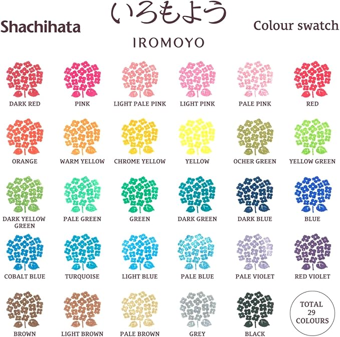 IROMOYO WARABE Stamp PAD, Small Traditional Japanese Ink Colour, Oil-Based Ink pad - RED