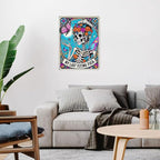 Skullhead Stamped Cross Stitch Kits - Flower Counted Cross Stitch Kits for Beginners Adults Needlepoint Cross-Stitch Patterns Butterfly Dimensions Needlecrafts Embroidery Kits Arts and Crafts