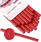 Envelope Sealing Wax Seal Sticks for Mini Glue Gun, Pack of 16 in Red