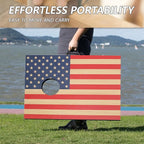 Cornhole Sets 4 x 2 ft / 3 x 2 ft with 8 Bean Bags Regulation Size, Corn Hole Games for Adults Outdoor Bean Bag Toss Game