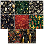 Chritmas Scrapbook Paper Ballon Ribbon Festival Patterned Paper 6×6,24 Sheets Single-Sided Scrapbooking CardStock Papers Pad for Holiday Cardmaking DIY Origami Journaling Papers.