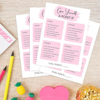 Birthday Party Game - Give Yourself A Point If, Birthday Party Activity Favor, Set of 20 Games Cards, Birthday Supplies, Activity, Decorations -B10
