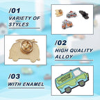Mixed Enamel Pins for Backpacks, Beadthoven Cute Enamel Brooch Pins Set, Funny Backpack Pins, Aesthetic Lapel Badge Pins Bulk for DIY Clothes Accessories Holiday Gifts