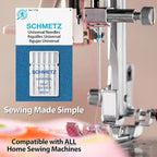 SCHMETZ Universal Sewing Machine Needles - Size 90/14, 5-Needle Cards, Pack of 5