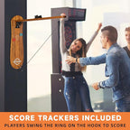 Ring Toss Game for Adults, Outdoors Games, Hook and Ring Game with Foldable Arm