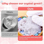 Mosaic Crystal Grout for Glass Tiles, DIY Mosaic Art and Craft Projects