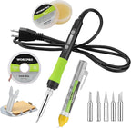WORKPRO Soldering Iron Kit, 90W Soldering Gun with Digital Display and Iron Tips, 11-in-1 Adjustable Temperature Welding Kit for Electronic Repair, DIY Enthusiasts and Jewelry Makers (110V US Plug)