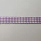 Purple Gingham Plaid Checked Ribbon 25 Yard Each Roll 100% Polyester (3/8", Purple)