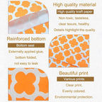 KEYYOOMY 200 Pcs Orange Candy Buffet Bags Small Cookie Bags Polka Dot Paper Treat Bag for Wedding Birthday Party (5 inch x 7 inch)