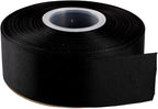 ITIsparkle 11/2" Inch Grosgrain Ribbon 25 Yards-Roll Set for Gift Wrapping Cake Decoration Party Favor Hair Braids Hair Bow Baby Shower Decoration Floral Arrangement Craft Supplies, Black Ribbon