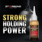 STARBOND 2 oz. Dark Brown Medium-Thick CA Glue (Premium Cyanoacrylate Super Glue) Knot Filler 500 CPS Viscosity for Woodworking, Woodturning, Carpentry, Guitar, RC Hobby