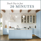 AMY HOWARD AT HOME Chalk-Based One Step Paint for Furniture, Cabinetry, Decor, Finish, and More | No Stripping, Sanding, or Priming | Ultra-Light Base | 16 Ounce | French Blue