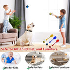 Dart Board Games for Kids Ages 3-12, Sticky Dart Board with 12 Balls & 12 Darts, Indoor Outdoor Toys for Boys, Party Birthday Gifts