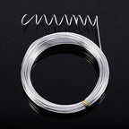 TecUnite Aluminum Craft Wire for Sculpting Armature Bendable Craft Wire for DIY Jewelry Making (1 Roll,Silver,10 M x 1.5 mm)