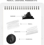 BEECHMORE BOOKS Mixed Media Spiral Sketchbook A4 9×12 – 300 GSM Heavyweight Paper, 50 Perforated Sheets, Bleedproof Art Pad for Watercolor, Acrylic, Oil, Gouache, Markers