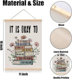 Inspirational Boho Poster Hanger, Positive Affirmations Wall Decor, Educational Posters Wall Art Wall Hanging Banner Classroom Counseling Therapy Office Nursery Apartment Bedroom Decor