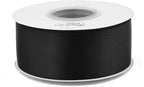 Humphrey's Craft 1-1/2 Inch Black Double Faced Satin Ribbon - 25 Yards Variety of Color for Crafts Gift Wrapping DIY Bows Bouquet Decoration Sewing Christmas Tree Wedding and Invitation Card.