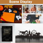 40 Sheets Black Shimmer Cardstock 8.5 x 11 Halloween Cards, 75lb Heavyweight Black Paper Card Stock for Card Making, greeting Cards, Wedding Invitations, Paper Crafting